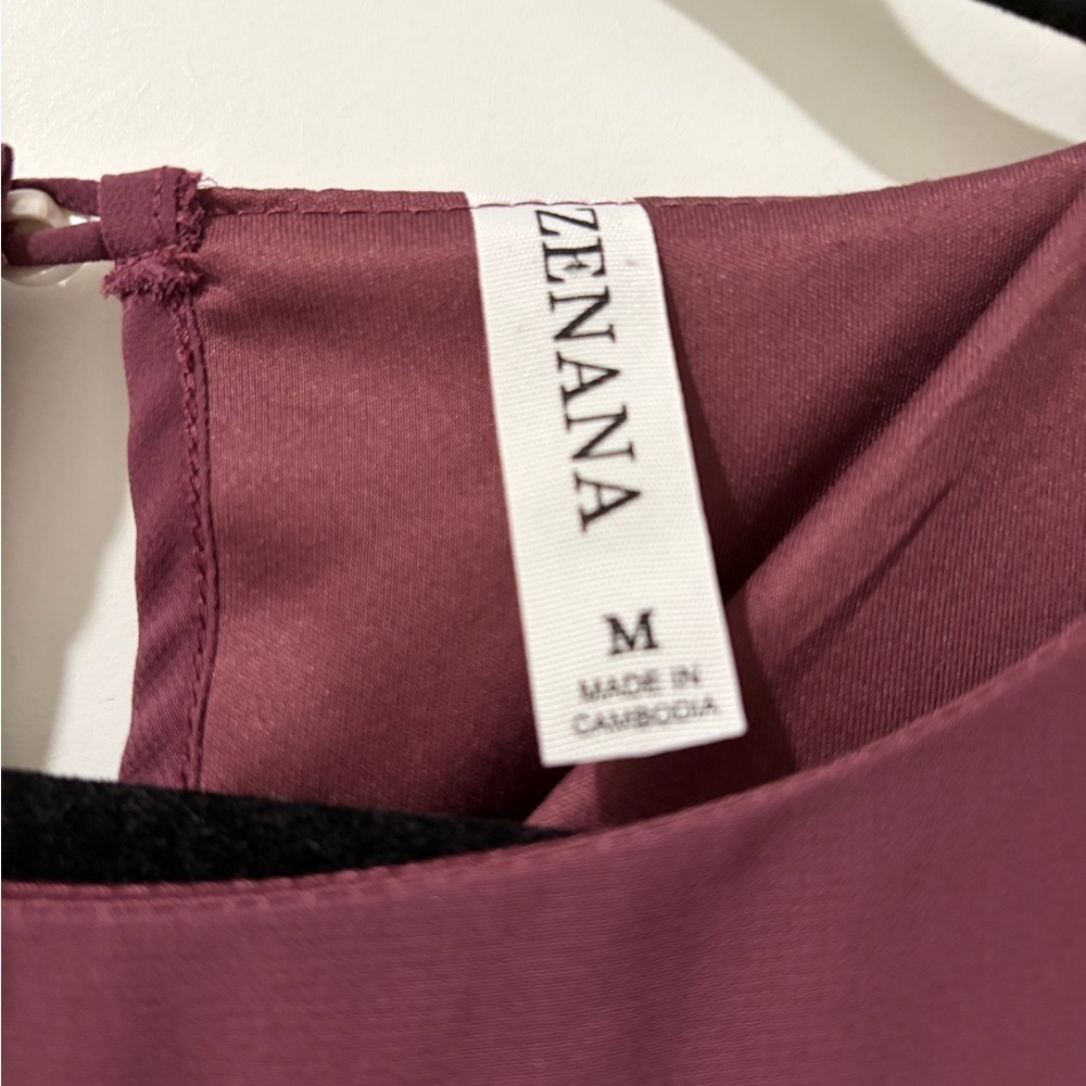 Zenana Outfitters Mauve Long Sleeve Blouse - Picture 2 of 4